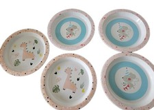 5 Kinder-Teller aus Kunststoff