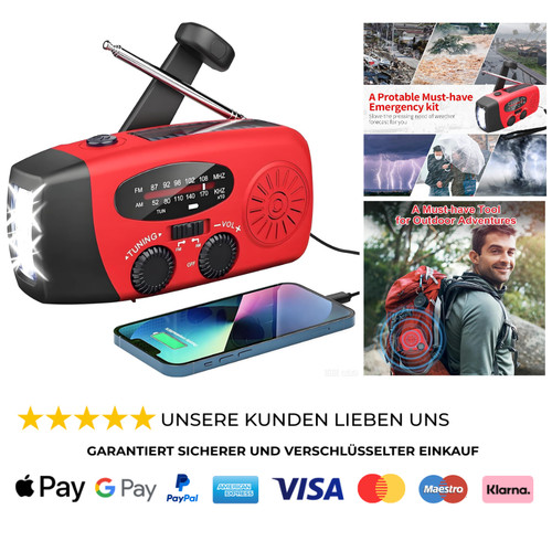 Notfall solarradio kurbelradio - notfall,