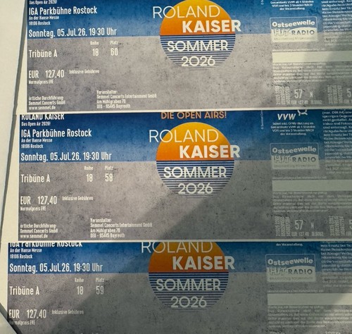Tickets roland kaiser - roland,