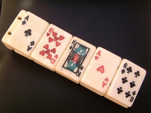Poker black jack bracelet - bracelet,