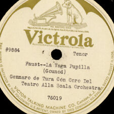 GENNARO DE TURA "Faust" La Vaga Pupilla -Victrola Test Pressing-   78rpm  G4095