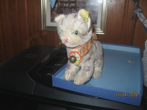 Original steiff katze - katze, tabby