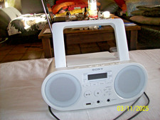 SONY Radio / CD Player, USB, weiss!, Modern ! Kopfhörer, Audio