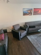 3 2 1 couch garnitur grau ,Zustand gut, zu verschenken 