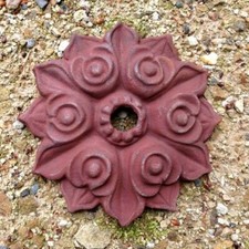 Maueranker rund schöne Rosette für Fachwerk, Balkenanker Gartenmauer