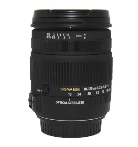 Sigma objektiv 125 - 18–125, mm