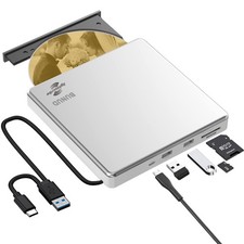 Lightscribe CD/DVD Laufwerk USB 3.0 Type C Externer DVD Brenner DVD-Laufwerk