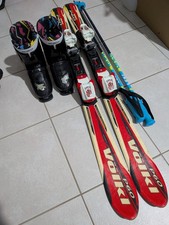 Kinder Ski Set 120 cm + Schuhe Gr. 33 + Stöcke 95 cm