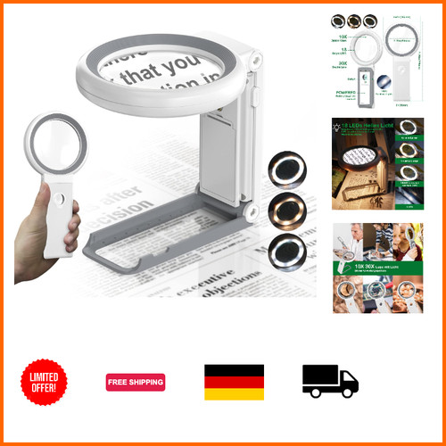 Lupe mit licht 30x - licht, 10x