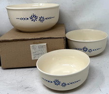 Schüssel Schüsselset 3teilig Steingut Elsterwerda Salatschüssel DDR UNBENUTZT