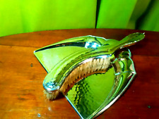 Tischbesen Tisch- Kehrer versilbert oder Silber ungemarkt Jugendstil antik