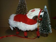 6-tlg Set Weihnachts Decke,Pferde Decke für z.Bsp SchleichPferde/Modellpferde 