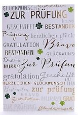 B&C Karte zum Abitur Zeugnis Abi Gruß- Glückwunschkarten Schule Prüfung Zeugnis