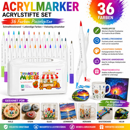 Acrylmarker acrylstifte set - acrylmarker,