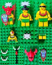 Lego Insulaner Islander Minifigur +Zubehör zum auswählen aus Sets 6236 6264 6278