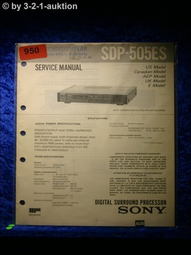 Sony service manual sdp - service,