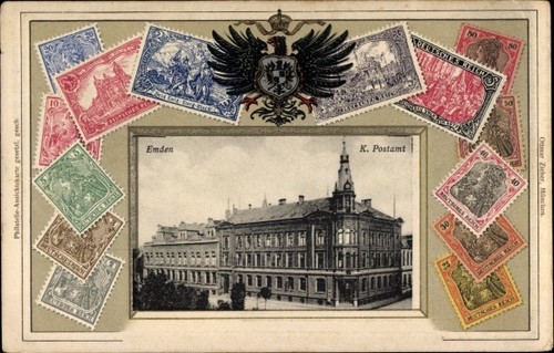 Präge wappen briefmarken - präge,