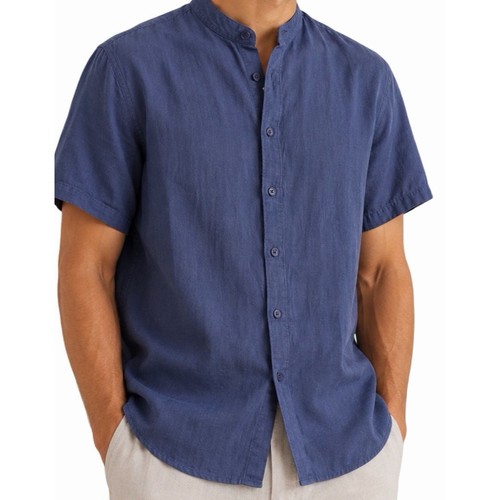 Herren hemd leinenmischung - hemd,
