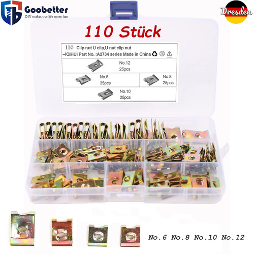 110 stück blechmuttern - 110,