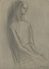 Porträt Sitzende Frau 2