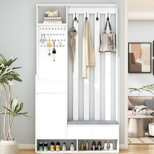 Garderoben set mit sitzbank - garderoben-set,