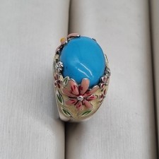 Silber Emaille 925 Türkis