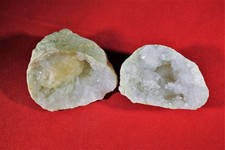 *Quarzgeode*Paar*Marokko*Geode*Rohstein*Heilstein*Edelstein*