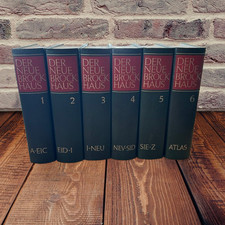 DER NEUE BROCKHAUS 1975 Allbuch in fünf Bänden und einem Atlas: Band 1-6 komplet