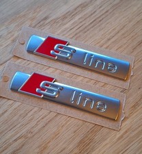 2x AUDI S-Line Schriftzug