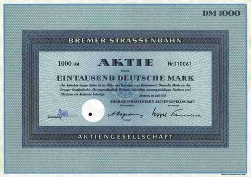Bremer strassenbahn 1959 - strassenbahn, ag