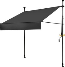 Klemmmarkise Balkonmarkise Bohren höhenverstellbare 300cm Handkurbel 0445BL