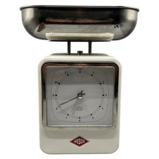 Wesco Küchenwaage Mit Uhr Retro 4kg Kitchen Scale Analoge Uhr Zeit Vintage Look
