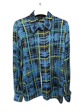 ESCADA Bluse 100% Seide Margaretha Ley vintage Designer goldene Köpfe