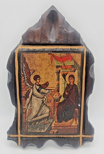 Holzikone maria engel - maria, &