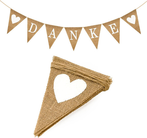 Danke girlande jute - danke, leinen