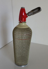 ?Alter Sodasiphon Heimsprudler Wassersprudler mit Gittermantel 1 Liter