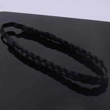  Geflochten Stirnband Zopf Haarband Haarreifen Holz Perlenkette Leder Zopfgummi 