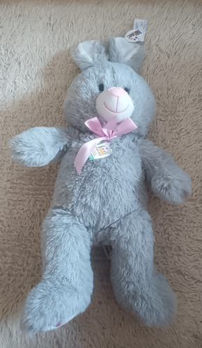 Plüsch hase heunec grau mit - plüsch,