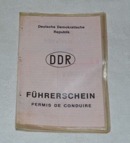 Orig ddr führerschein 1983 - ddr,