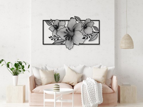 3er set blumen wanddeko lotus - 3er,