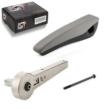 Armrest Faux Leather Grey