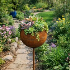 Gartenstecker Edelrost mit