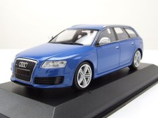 Audi RS6 Avant Kombi 2007 blau metallic Modellauto 1:43 Maxichamps
