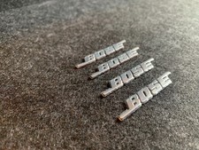 4 x Bose Lautsprecher Aufkleber Sticker Audio - Aluminium Emblem