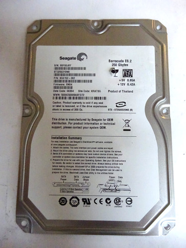 Seagate st3250310ns hdd sata - seagate,