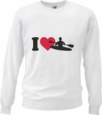 Sweatshirt I LOVE KAJAK FAHREN