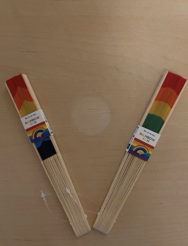 Deko fächer regenbogen - deko-fächer,