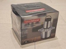 Elektrischer Fleischwolf Multifunktions Zerkleinerer Lebensmittelzerkleinerer 2L