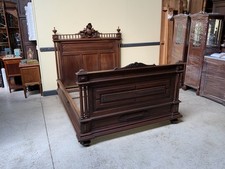 Antik - imposantes Prunk Bett, Nußbaum  - Jugendstil - Lieferung möglich!