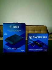 Elgato Game Capture HD60x + ChatLink Pro Komplettes Streaming und Aufnahme-Setup